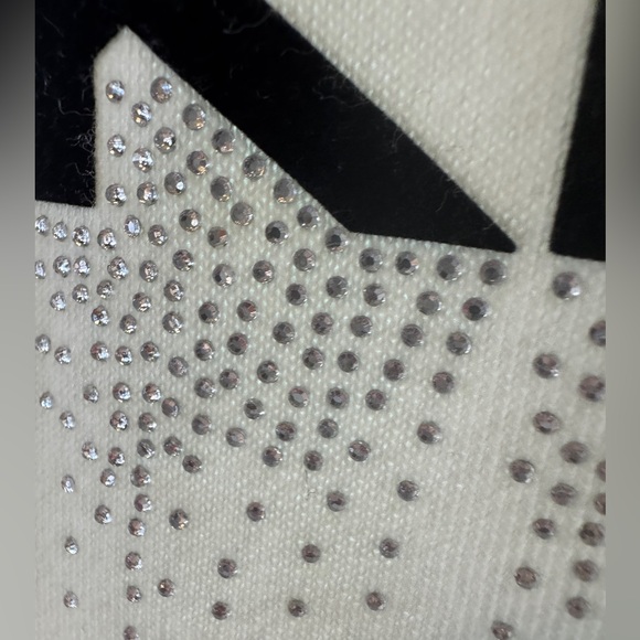 DKNY Sport crew neck sweatshirt with rhinestones cream/off white - Picture 9 of 11